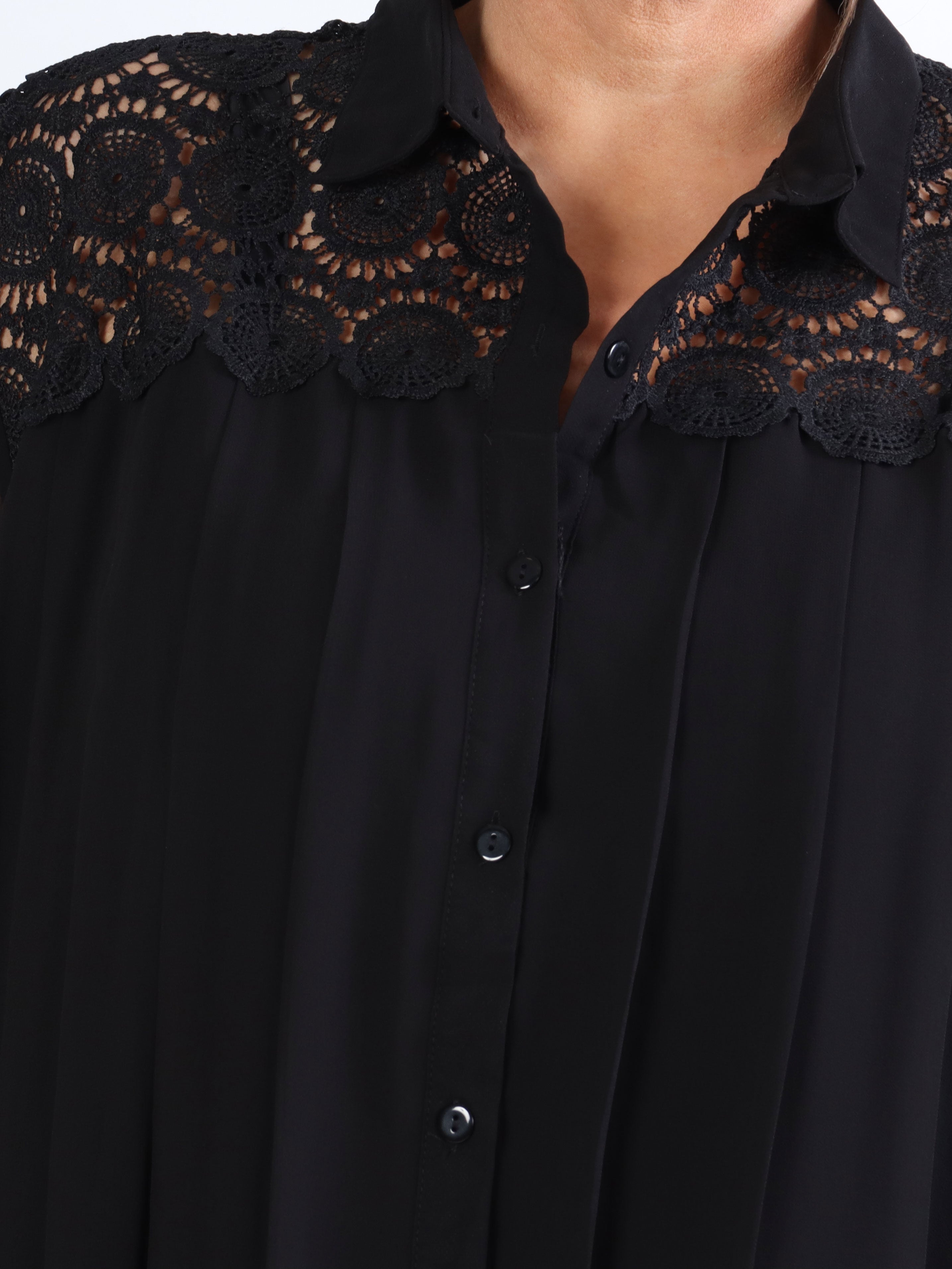 Veronika - Finast tunika med veck - Green